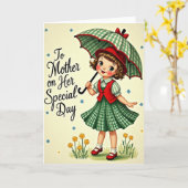 Animated Mothers Day Gift Card Kaart (Gele Bloem)