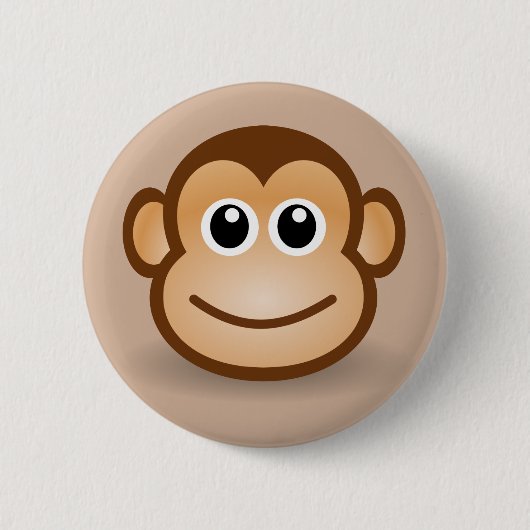 Animated Smiling Monkey Button (Voorkant)