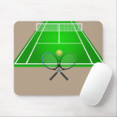 Animated Tennis Court en rackets Muismat (Met muis)