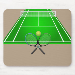 Animated Tennis Court en rackets Muismat