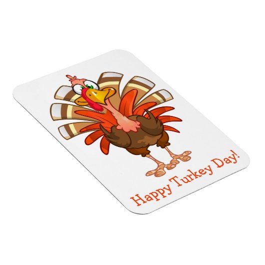 Animated Turkey Magnet Magneet (Rechterzijde)