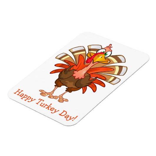 Animated Turkey Magnet Magneet (Linkerzijde)