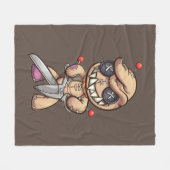 Animated Voodoo Doll Fleece Deken (Voorkant (Horizontaal))