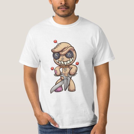 Animated Voodoo Doll T-shirt (Voorkant)