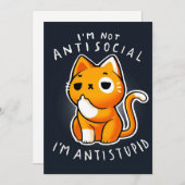  animatekatart| Cute Gift for Valentijns Feestdagenkaart (Voorkant / Achterkant)