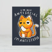  animatekatart| Cute Gift for Valentijns Feestdagenkaart (Staand voorkant)