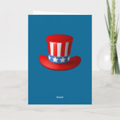 Animatie Amerikaanse vlag op 4 juli Kaart (Achterkant)