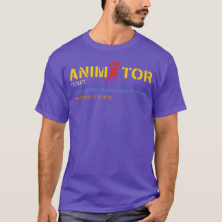 Animatie Animator Een hermiet die jongen verplaats T-shirt