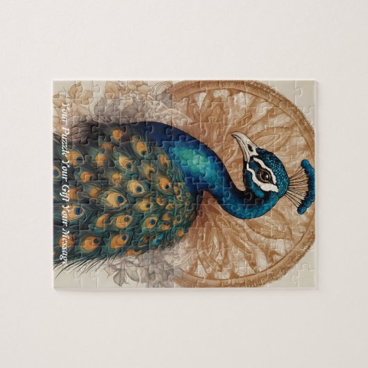 Animatie Boho pauw Legpuzzel (Horizontaal)