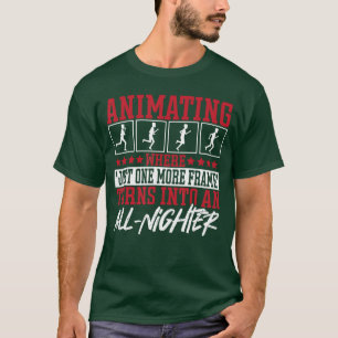 Animatie Cartoon Artiest 3D Modellering 3D Animati T-shirt