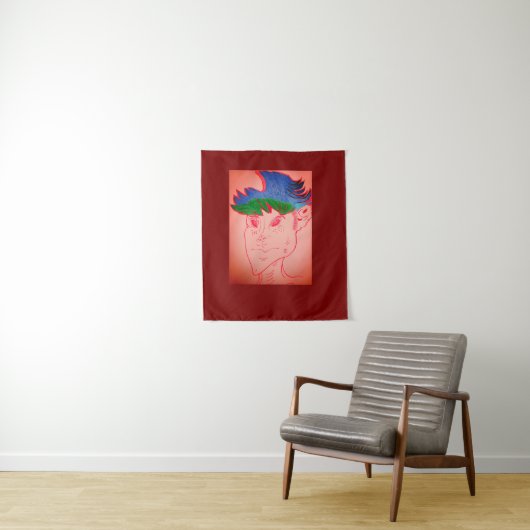 Animatie Tapijt met Kenmerken van Wezens Wandkleed (In situ)