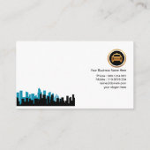 Animatie van het gebouw van het nachtleven van de  visitekaartje (Achterkant)