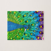 Animatie van peacock-vogels legpuzzel (Horizontaal)