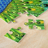 Animatie van peacock-vogels legpuzzel (Zijkant)
