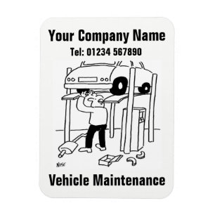 Animatie voor autonderhoud en reparaties magneet