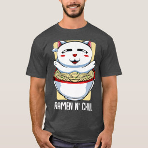  animatiecat reamen Japanse noedels Kawaii als T-shirt