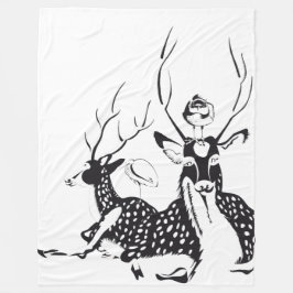 Animatiedekking met dieren fleece deken