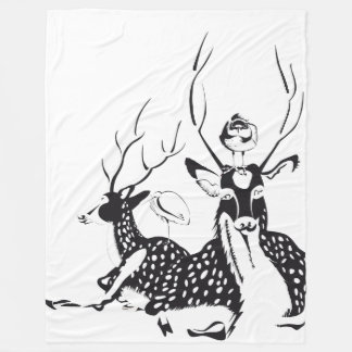 Animatiedekking met dieren fleece deken