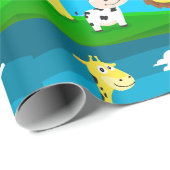 Animatiefiguren van dieren cadeaupapier (Rol Hoek)