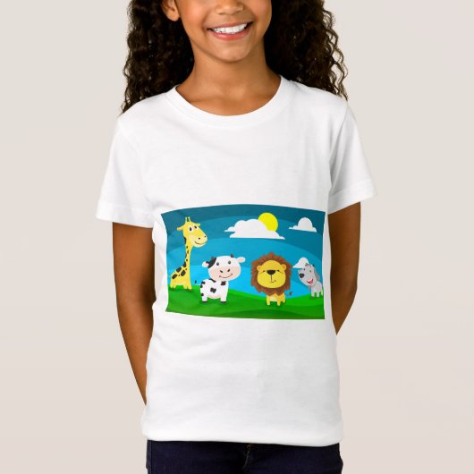 Animatiefiguren van dieren t-shirt (Voorkant)