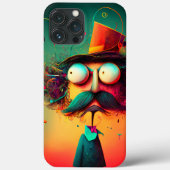 Animatiekarakter voor geluid en koel Case-Mate iPhone case (Achterkant)