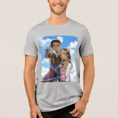 ANIMATIEONTWERP Tri-Blend SHIRT (Voorkant)