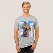 ANIMATIEONTWERP Tri-Blend SHIRT (Voorkant volledig)