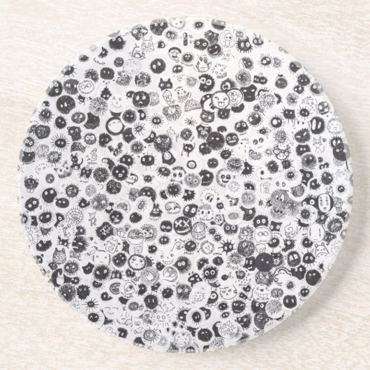 Animatiepatroon Sandstone-Onderzetter Zandsteen Onderzetter (Voorkant)