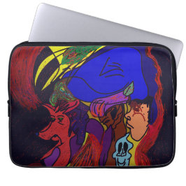 Animation Collage Electronics Bag Laptop Sleeve