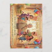 Animation style Birthday Card for Grandparents. Kaart (Achterkant)