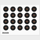 Animation Zombies Undead Heroes And Villains Ronde Sticker (Vel)