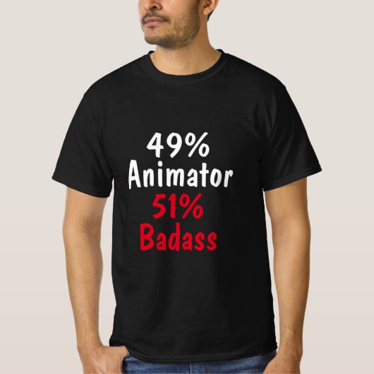 Animator Badass T-shirt (Voorkant)