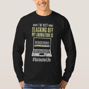 Animator die Animatie Grafische Animatie teruggeef T-shirt