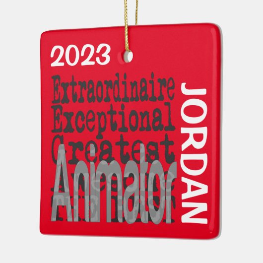 Animator Extraordinaire CUSTOM Keramisch Ornament (Links)