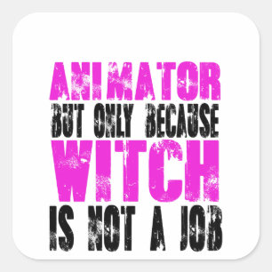 Animator Heks Vierkante Sticker