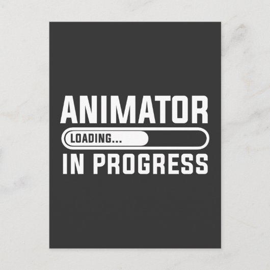 Animator in opleiding briefkaart (Voorkant)