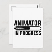 Animator in opleiding briefkaart (Voorkant / Achterkant)