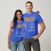 Animator Uurtarieven meisje T-shirt (Unisex)