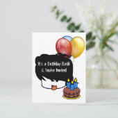Anime 3 jaar oud verjaardag uitnodiging briefkaart (Staand voorkant)