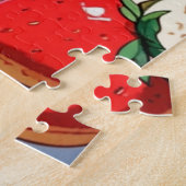 Anime Aardbeien Dessert  Legpuzzel (Zijkant)