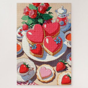 Anime Aardbeien Dessert Legpuzzel