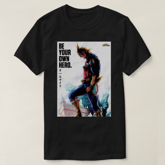 Anime Academia All Might T-shirt (Design voorkant)
