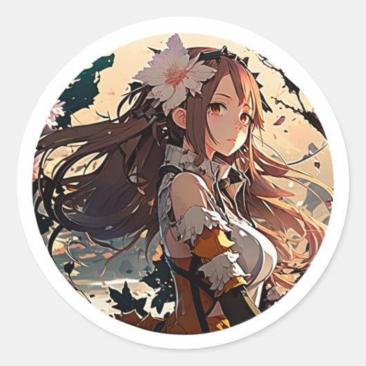 Anime Akira Art Stiker Ronde Sticker (Voorkant)