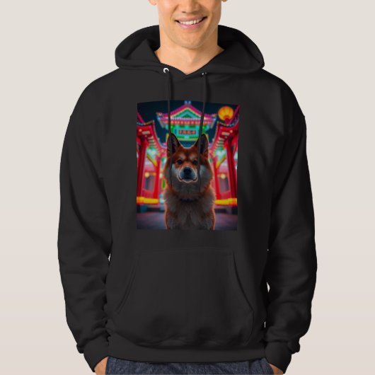 Anime Akita Hoodie (Voorkant)