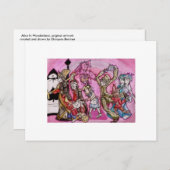 Anime Alice in Wonderland Briefkaart (Voorkant / Achterkant)