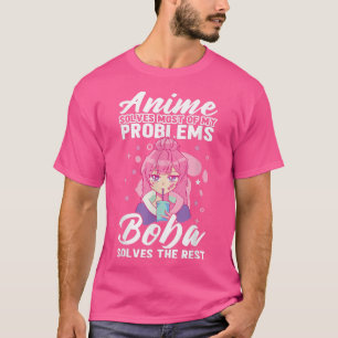 Anime and Boba Manga Anime Stuff Anime Girl 13 T-shirt