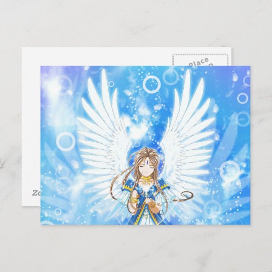 Anime Angel Briefkaart (Voorkant / Achterkant)