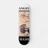Anime Angel Devil Deck, Room Wall Art Persoonlijk Skateboard (Voorkant)