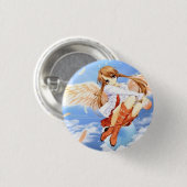 Anime Angel Ronde Button 3,2 Cm (Voorkant /achterkant)