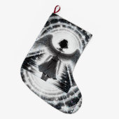 ANIME ANGEL STOCKING STYLEDBYTRREAL GROTE KERSTSOK (Voorkant (Hangend))